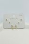 Inlaid Zircon Stone Snake Model Multiple Set Women's Earrings - Gold and Silver Color
