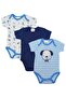 -3 Piece Short Sleeve Printed Bodysuit for Baby Boy, 3M to 12M