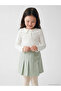 Two Mt Shop Quality Baby Collar Ruffled Girls Ribbed T-Shirt