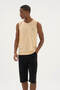 100% Cotton New Season Summer Men's Sleeveless Capri Suit - 2