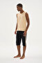 100% Cotton New Season Summer Men's Sleeveless Capri Suit - 7