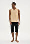 100% Cotton New Season Summer Men's Sleeveless Capri Suit - 4