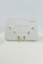 Inlaid Zircon Stone Snake Model Multiple Set Women's Earrings - Gold and Silver Color - 3