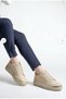 Women's Metal Ring Detailed Sneaker Casual Lace-Up Sports Shoes - 2