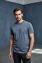 Men's Printed Single Jersey Fabric Basic T-Shirt Slim Fit Cotton Men's T-Shirt Navy Blue-180 - 2