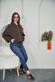 Bomber Dabıl Fabric Coat Brown Color - 2