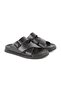 L014.253 Genuine Antique Leather Adjustable Buckle Cross-Strapped Anatomical Eva Sole Men's Slippers - 3