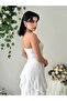 Strapless Chiffon Detailed Dress - 8