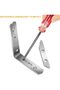 GoHoKi Wall Mounted Shelf Bracket, 2 Pcs 90 Degree L Shaped Brackets Stainless Steel Metal Support J - 2