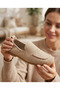 Laser Cut Casual Loafer Suede Moccasin Women's Shoes (Genuine Leather) - 4