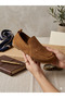 Laser Cut Casual Loafer Suede Moccasin Women's Shoes (Genuine Leather) - 4