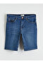 Indigo Slim Fit Men's Jean Shorts - 5