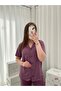 Women's Buttoned Short-Sleeved Milan Pajama Set - 4