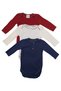 - 3-Pack Printed Long Sleeve Bodysuit, 03M to 09M