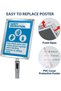 Aluminum Poster Rack, Poster Stand, Display Board, Display Stands, Adjustable Pedestal Sign - 2