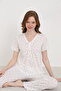 Jacquard Viscose Tie-Dye Women's Pajama Set - 3