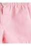 Pink Baby Girl Gabardine Shorts - 3