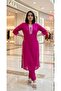 ISHRA BOUTIQUE Women’s Embroidered Kurta Set with Dupatta – Elegant 3/4 Sleeve Kurtis & Pants Set. - 5