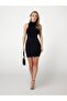 Rhinestone bodycon mini sweater dress - 4