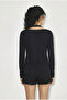 Women's Black Laced Gothic Long Sleeve Blouse Öb261017 60286053 - 4