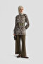 Leopard Patterned Blouse Camel - 3