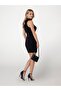 Rhinestone bodycon mini sweater dress - 8