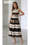 New Season Women's Stylish and Comfortable Halter Neck Dress with Elastic Waist and Digital Print
