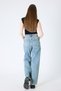Women's Blue Random & Tint Washed Straight Fit Jean Pants – High Waist 100% Cotton Denim - 4