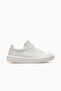 Men's White Genuine Leather Sneaker - Casual Comfortable Sole Sports Shoes - 3