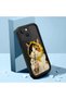 iPhone 15 Plus Compatible Silicone Shock-Absorbing Phone Case with Milk Tea Cat Figure - 2