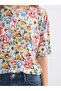 Pink Floral Women's T-Shirt - 3