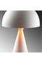 Metal Finished Single Table Lamp White with Decorative Elements - 4