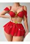 Women's Gold Sequin Detailed Sassy Costume - 2