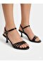 Women's Keiray Thin-Heeled Thin-Strap Shoes-Black-Patent Leather - 7