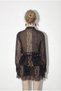 Women's Bitter Brown Lace Detailed Patterned Belted Flounced Tulle Dress 4613 60286057 - 5