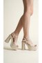 High Platform Wedge Heel Skin Buckle Summer Women's Wedge Sole Sandals Shoes - 2