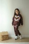 Girl's Seasonal Stylish Set 2-Thread Medium Thinness Full Lycra Super Quality Cotton Fabric Dark Coffee - 3