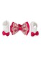 - Aaliyah Socks & Cute Ribbon Big Bow Headband Set - Hot Pink - 3
