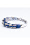 Sapphire Mirage Open Cuff Bangle - 4