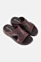 Men Slip On Arabic Sandals, Brown - 4