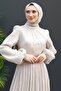 Stone Color Beer Hijab Dress - 5