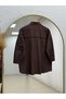 Sumru Robası and Sleeve-Tassel Detailed Shirt-Kt5595 Brown - 7