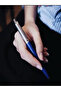 Pen Sentinel 321 Blue Barrel Brushed Chrome + Chrome Plate Trims Bp - 6