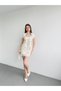 Polka Dot Neck Tie Lined Mini Dress-80 cm - 7
