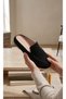 Suede Genuine Leather Loafer Women's Sabo Slippers - 4