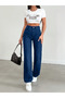 Women's Dark Blue Denim Trousers - 3