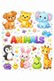 English Set of 4 Fruits, Animals, Toys, Coloring Book - 6