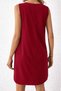 Women's Strappy V-Neck Mini Imported Crepe Dress - 5