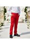 23 April 19 May Red School Pants/ Show Pants/ Men's Gabardine School Pants Slim-Fit - 2