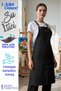 Slit Water-Repellent Pocketed Artist Apron Barista Cafe Florist Painter Teacher Chef Apron - 4